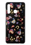 Colorful-TPU Case, P30 Lite, FLOWER BLACK