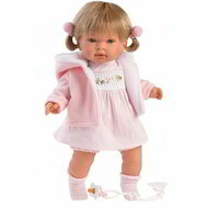 Llorens: Carla síró baba rózsaszín ruhában (42154)