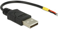Delock Kábel USB 2.0 A-típusú csatlakozódugóval > 2 db nyitott vezetékkel, 10 cm Raspberry Pi