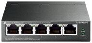 TP-LINK Switch 5x1000Mbps (4xPOE+), Fémházas Asztali, Easy Smart, TL-SG105PE
