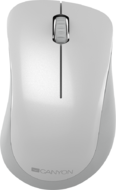 Canyon 2.4 GHz Wireless mouse ,with 3 buttons, DPI 1200, Battery:AAA*2pcs ,pearl white grey67*109*38mm 0.063kg