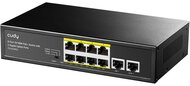 CUDY Switch 8x100Mbps (8xPOE+) + 2x1000Mbps Uplink, Fémházas Asztali, FS1010PG