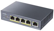 CUDY Switch 4x1000Mbps (4xPOE+) + 1x1000Mbps Uplink, Fémházas Asztali, GS1005P