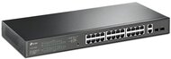 TP-LINK Switch 26x1000Mbps (24xPOE+) + 2xGigabit SFP, Menedzselhető, TL-SG1428PE