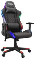 White Shark THUNDERBOLT világító gamer szék, fekete, RGB