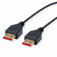 ROLINE Kábel DisplayPort 1.4, vékonyított, 1m, fekete