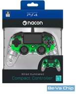Nacon PS4 átlátszó-halványzöld vezetékes kontroller
