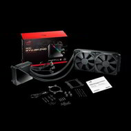 Asus ROG Ryujin 240 all-in-one liquid CPU cooler with color OLED Aura Sync RGB and Noctua iPPC 2000 PWM 120mm radiator fan