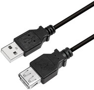 Logilink USB 2.0 Cable, AM to AF, black, 3m