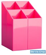 ICO Design szögletes rózsaszín írószertartó