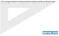 Koh-I-Noor 45fokos átlátszó háromszög vonalzó