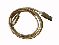 BLACKBIRD Type-C USB Adatkábel 1m, Arany 2A (Extra erős anyagból)
