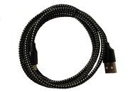 BLACKBIRD Type-C USB Adatkábel 1m, Fekete 2A (Extra erős anyagból)