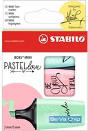 Stabilo Boss Mini Pastellove 3db-os vegyes színű szövegkiemelő
