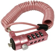 Logilink Notebook Coil Cable Lock, pink