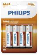 Philips R6L4B/10 ELEM LONGLIFE AA 4-BLISZTER
