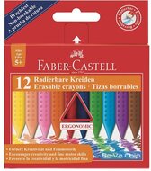 Faber-Castell Grip törölhető vegyes színű 12db-os zsírkréta készlet