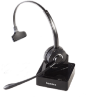 HAMECO Headset DECT, mono, vezeték nélküli + EHS kábel (Grandstream telefonokhoz)