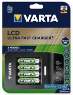 Varta LCD Ultra Fast Charger/4db AA 2100mAh akku/akku töltő