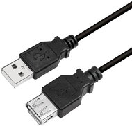 Logilink USB 2.0 Cable, AM to AF, black, 5m