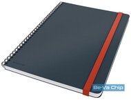 Leitz COSY Soft touch B5 bársony szürke vonalas spirálfüzet