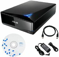 Asus BW-16D1X-U külső 16X Blu-ray író USB 3.0 NERO Backitup E-Media
