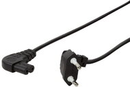 Logilink Power Cord, Euro 90° - Euro8 90°, black, 0.75m