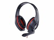 GEMBIRD GHS-05-R gaming headset with volume control red-black 3.5 mm