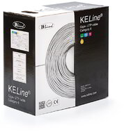 KELine Giga+ kábel UTP (U/UTP) 4x2xAWG23 Cat.6, PVC, Euroclass Eca