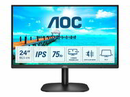 AOC 24" 24B2XDA - IPS panel 1920x1080 16:9 75Hz 4ms 1000:1 250cd speaker D-Sub DVI HDMI Frameless fekete