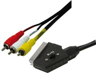 Logilink Scart - RCA cable, 1x Scart male - 3x RCA male, 2,0m
