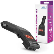 Setty Bluetooth FM-transmitter/szivargyújtó töltő - USB + microSD kártyaolvasó + MP3/WMA - Setty Bluetooth FM Transmitter -  - fekete
