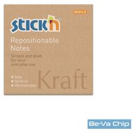 StickN KraftNotes 76x76mm 100lap öntapadós natúr jegyzettömb