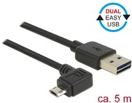 Delock Kábel, EASY-USB 2.0-s A-típusú csatlakozódugó > EASY-USB 2.0-s Micro-B típusú csatlakozódugó,