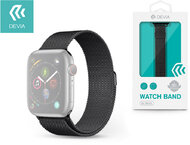 Apple Watch fém szíj - Devia Elegant Series Milanese Loop - 38/40 mm - space black