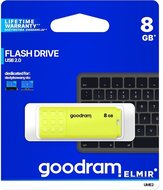 GOODRAM Pendrive 8GB, UME2 USB 2.0, Sárga
