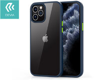 Apple iPhone 12 Pro Max ütésálló hátlap - Devia Shark Series Shockproof Case - blue/transparent