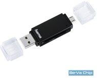 Hama 181056 USB 2.0 mobil-tablet fekete SD/micro kártyaolvasó