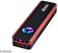 Akasa Vegas SSD Mate - külső ház - m.2 PCIe NVMe SSD > USB3.2 gen 2. RGB Fan - AK-ENU3M2-06