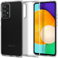 Samsung A525F Galaxy A52/A526B Galaxy A52 5G ütésálló hátlap - Spigen Liquid Crystal - átlátszó