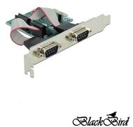 BLACKBIRD PCI-E Bővítőkártya 2x Soros RS-232 port