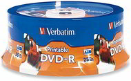 DVD-R VERBATIM 4.7GB X16 PRINTABLE (CAKE 25)