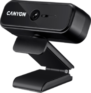CANYON CNE-HWC2 C2 720P HD 1.0Mega fixed focus webcam with USB2.0. connector, 360° rotary view scope, 1.0Mega pixels, built in MIC, Resolution 1280*720(1920*1080 by interpolation), viewing angle 46°, cable length 1.5m, 90*60*55mm, 0.104kg, Black