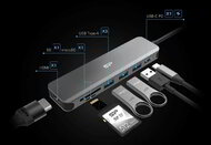 SILICON POWER Boost SU20 Docking station 7in1 USB USB-C HDMI SD card