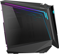 Gigabyte AORUS C700 Glass, GB-AC700G, Táp nélkül, fekete