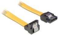 Delock SATA sárga, lefele / egyenes csatl. (fémlappal), 70 cm-es összekötő kábel