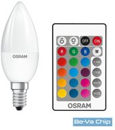 Osram Star+ RGBW/matt búra/4,5W/250lm/2700K/E14 távirányítható LED gyertya fényforrás