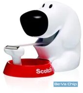 Scotch Magic vidám kutya alakú ragasztószalag adagoló + 1tekercs Scotch Magic 19mmx7,5m ragasztószalag