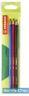 Stabilo 3db-os vegyes színű színes ceruza