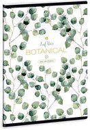 Ars Una Botanic Leaf A5 extra kapcsos kockás füzet
